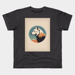 Akita Dog 4 - Japanese Retro Style Kids T-Shirt